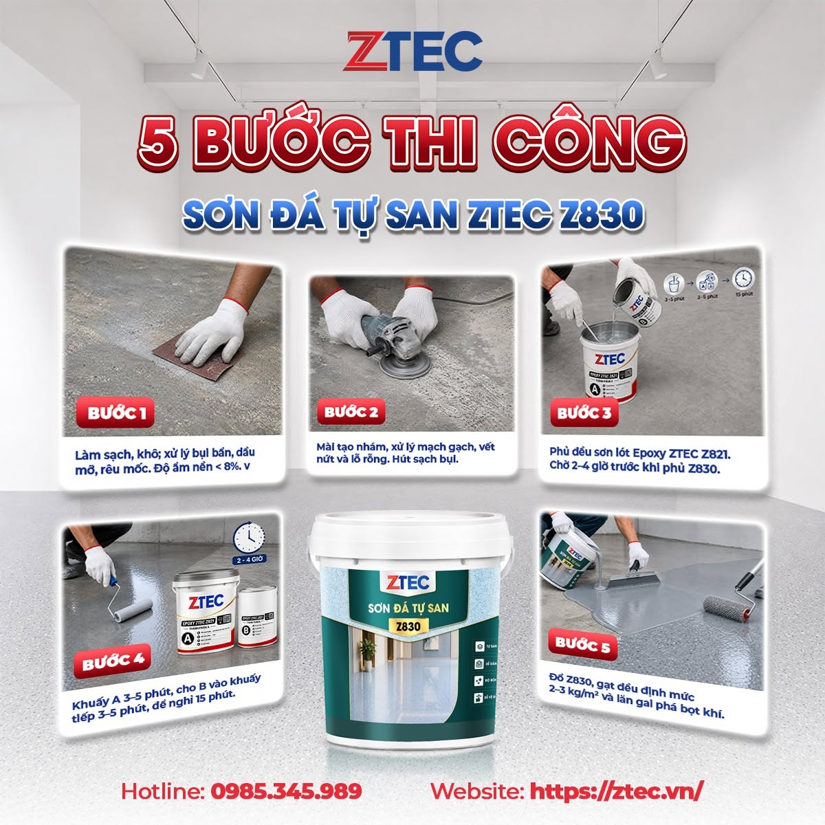 Sơn đá tự san ZTEC