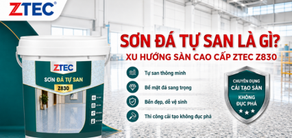 Sơn đá tự san là gì? Xu hướng sàn cao cấp & ZTEC Z830