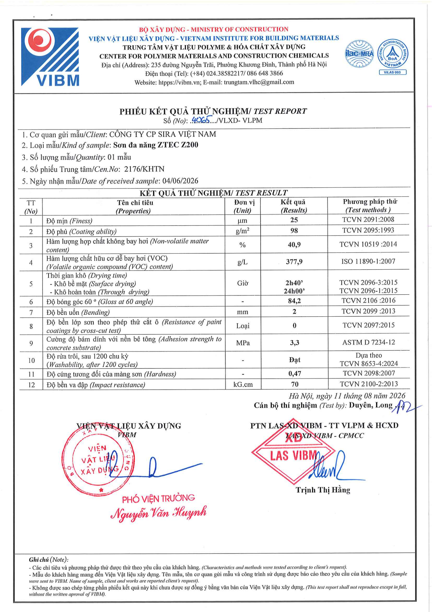 ZTEC kiểm định chất lượng